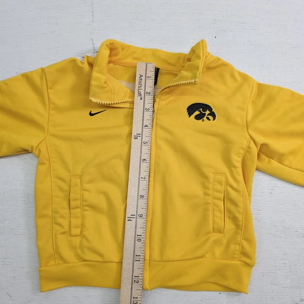 Nike On Field‎ Iowa Hawkeys Track Jacket Yellow Black Football Kids Toddlers 24M